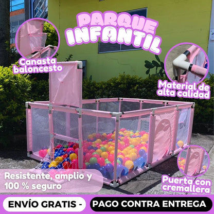 Parque Infantil y Corral - Espacio Seguro  y divertido para Bebés